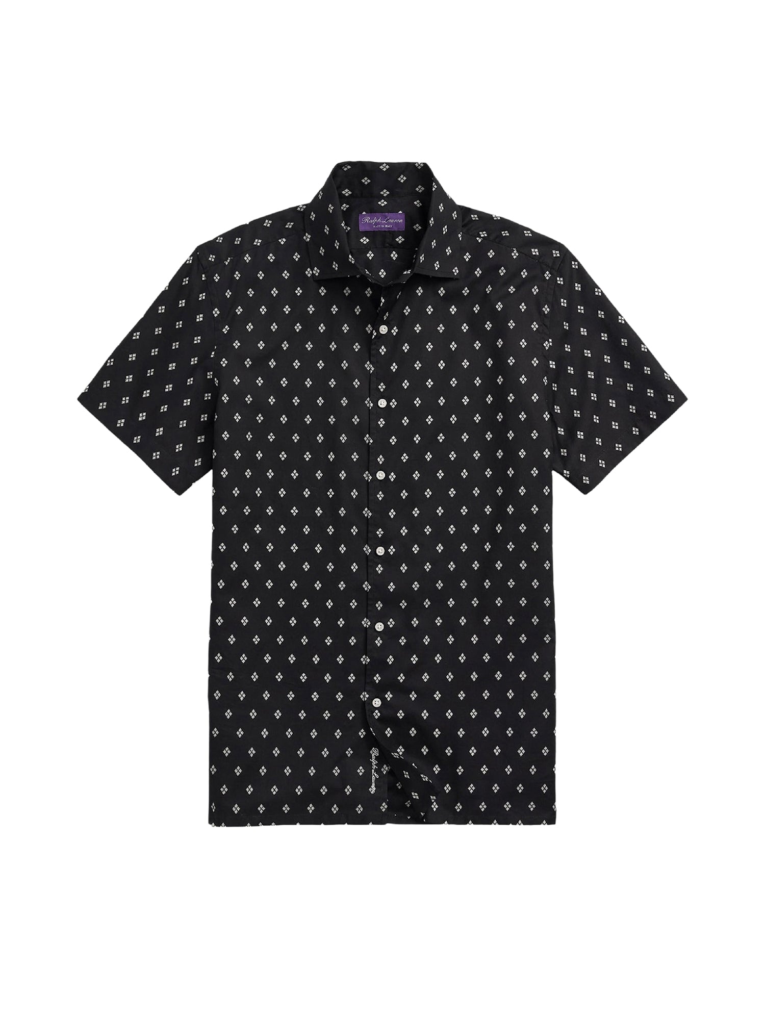 Chemise à motif en sergé - Black & Tan