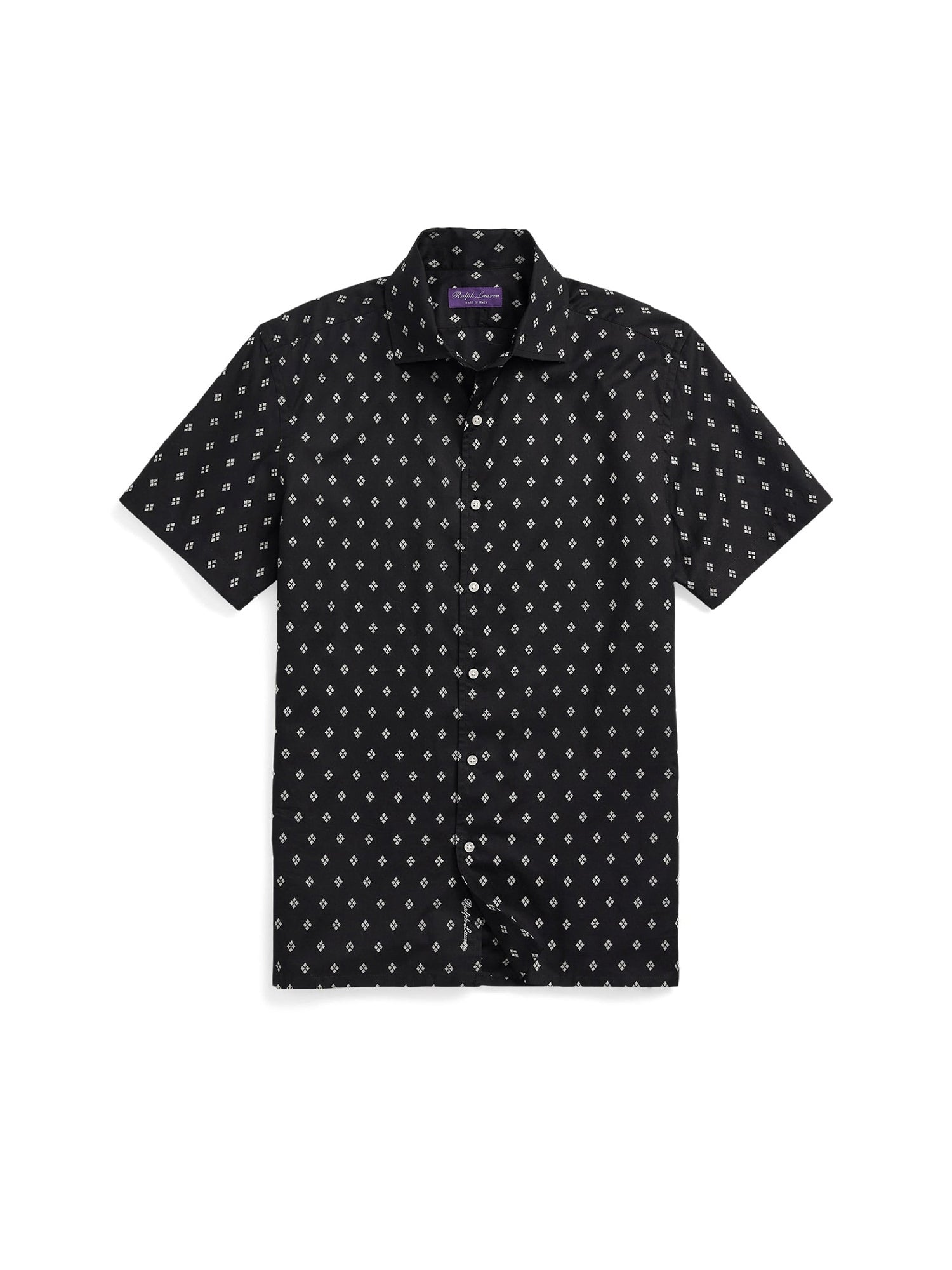 Chemise à motif en sergé - Black & Tan