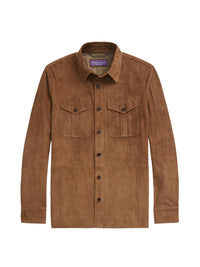 Surchemise résistante à l'eau en daim - Chestnut Brown