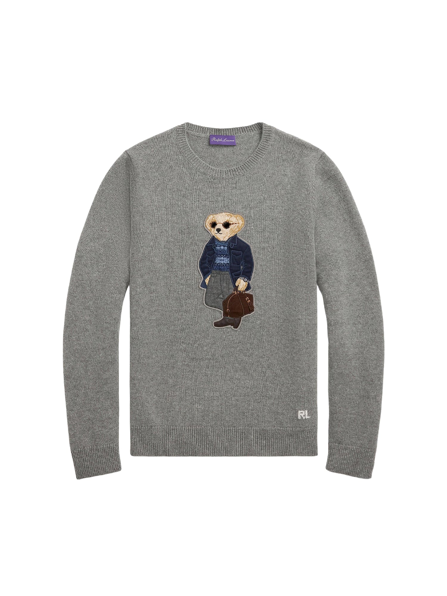 Polo Bear cashmere jumper - Cls Light Grey Heather