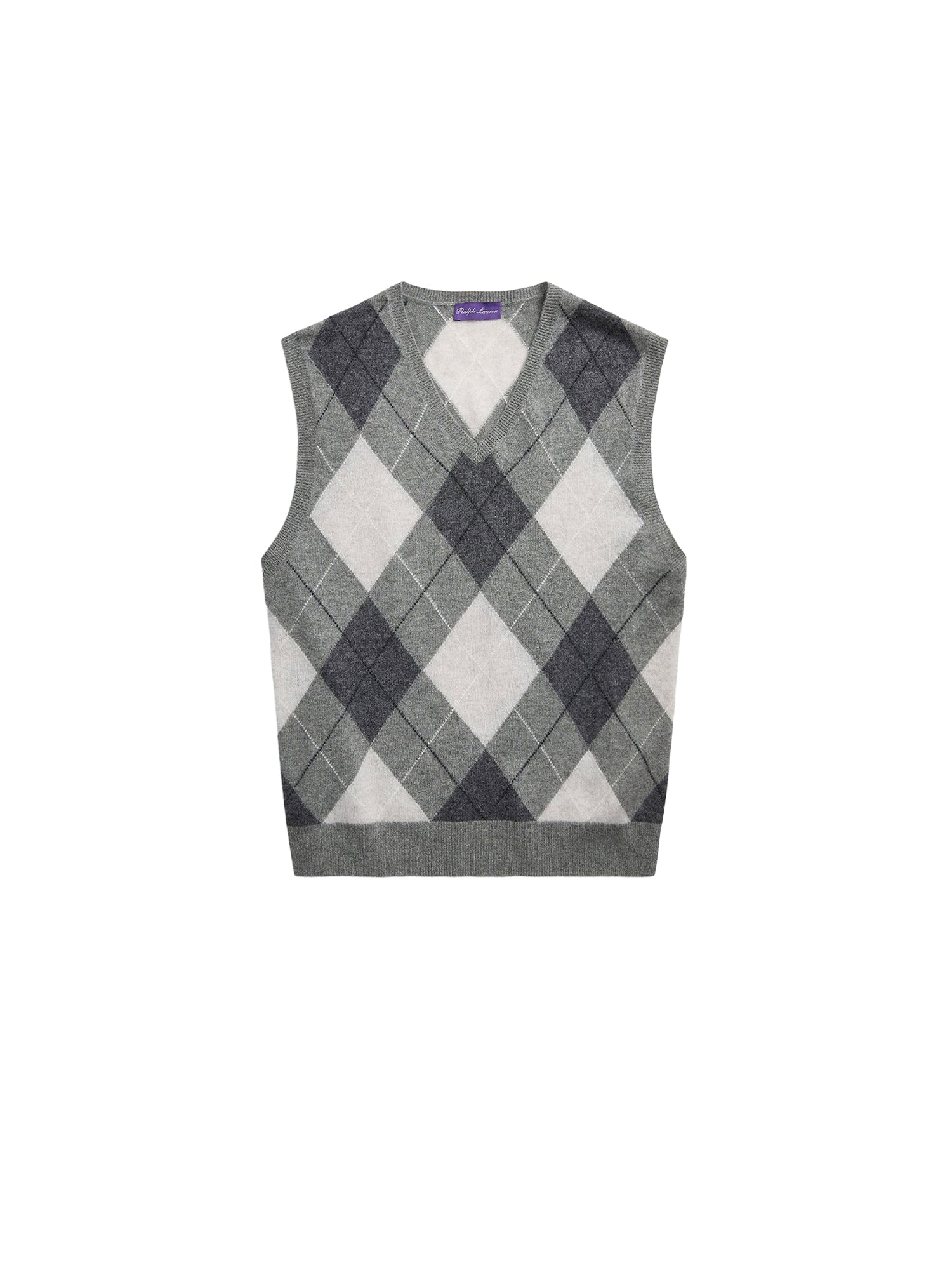 Pull débardeur en cachemire  - Light Grey Heather & Multicolore