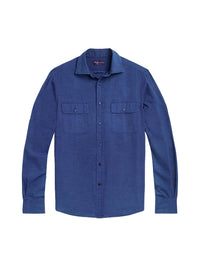 Linen and silk shirt - Spring Navy