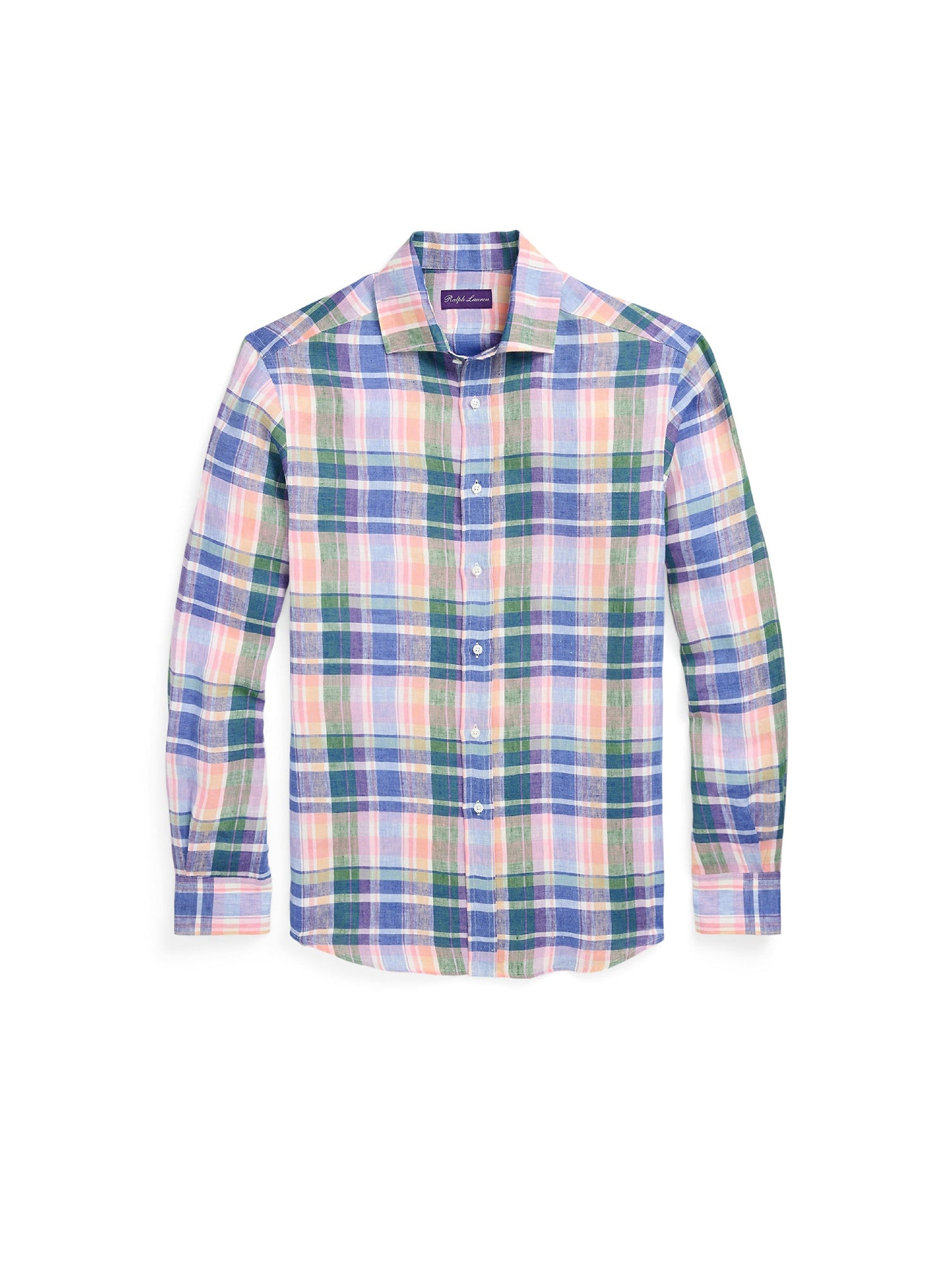Chemise à manches longues en lin - Multicolore