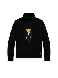 Pull col roulé Polo Bear en cachemire - Classic Black