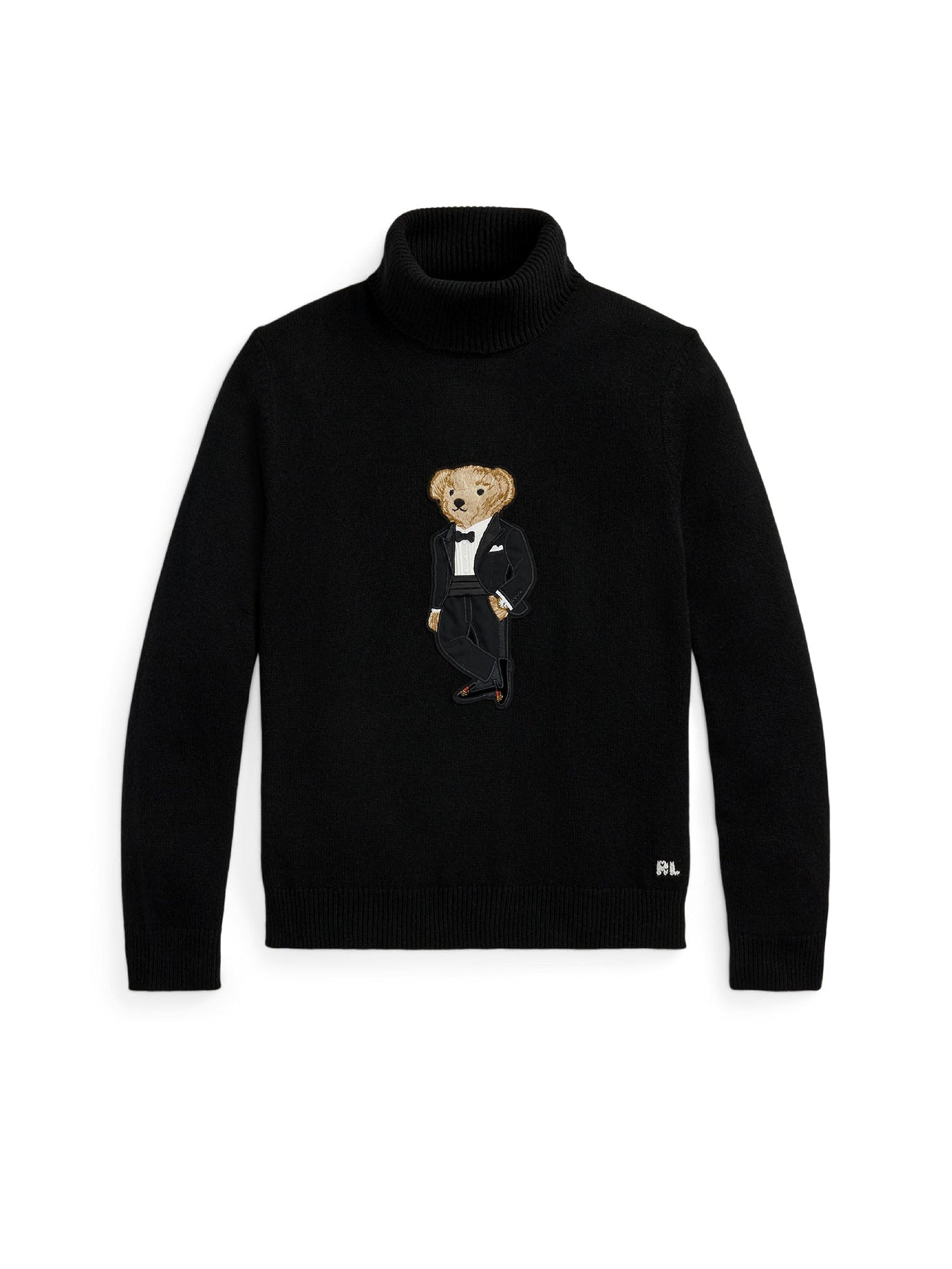 Pull col roulé Polo Bear en cachemire - Classic Black