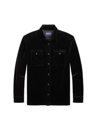 Chemise en velours  - Black