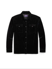 Chemise en velours  - Black