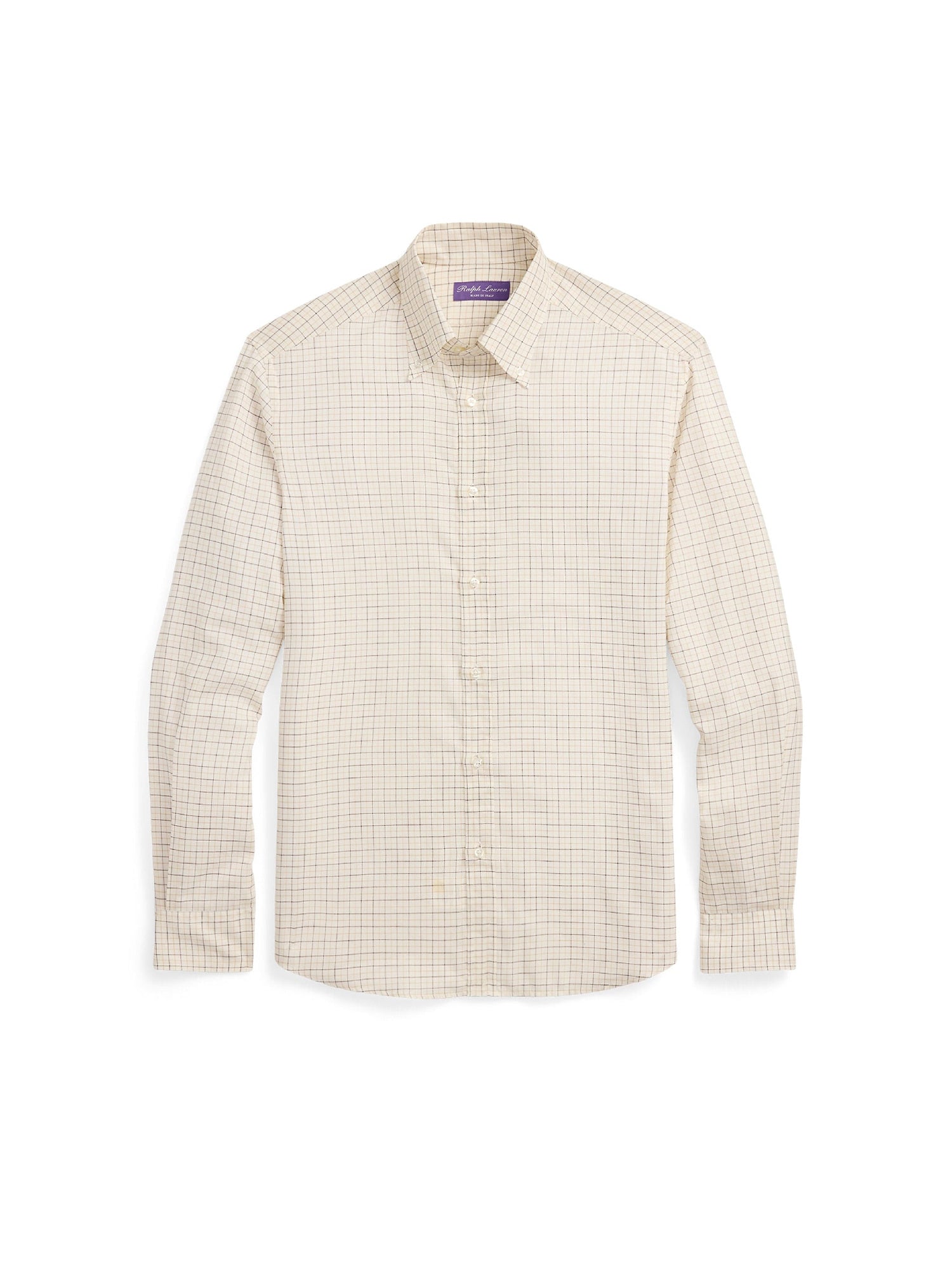 Flannel tattersall shirt - Camel, Brown & Cream
