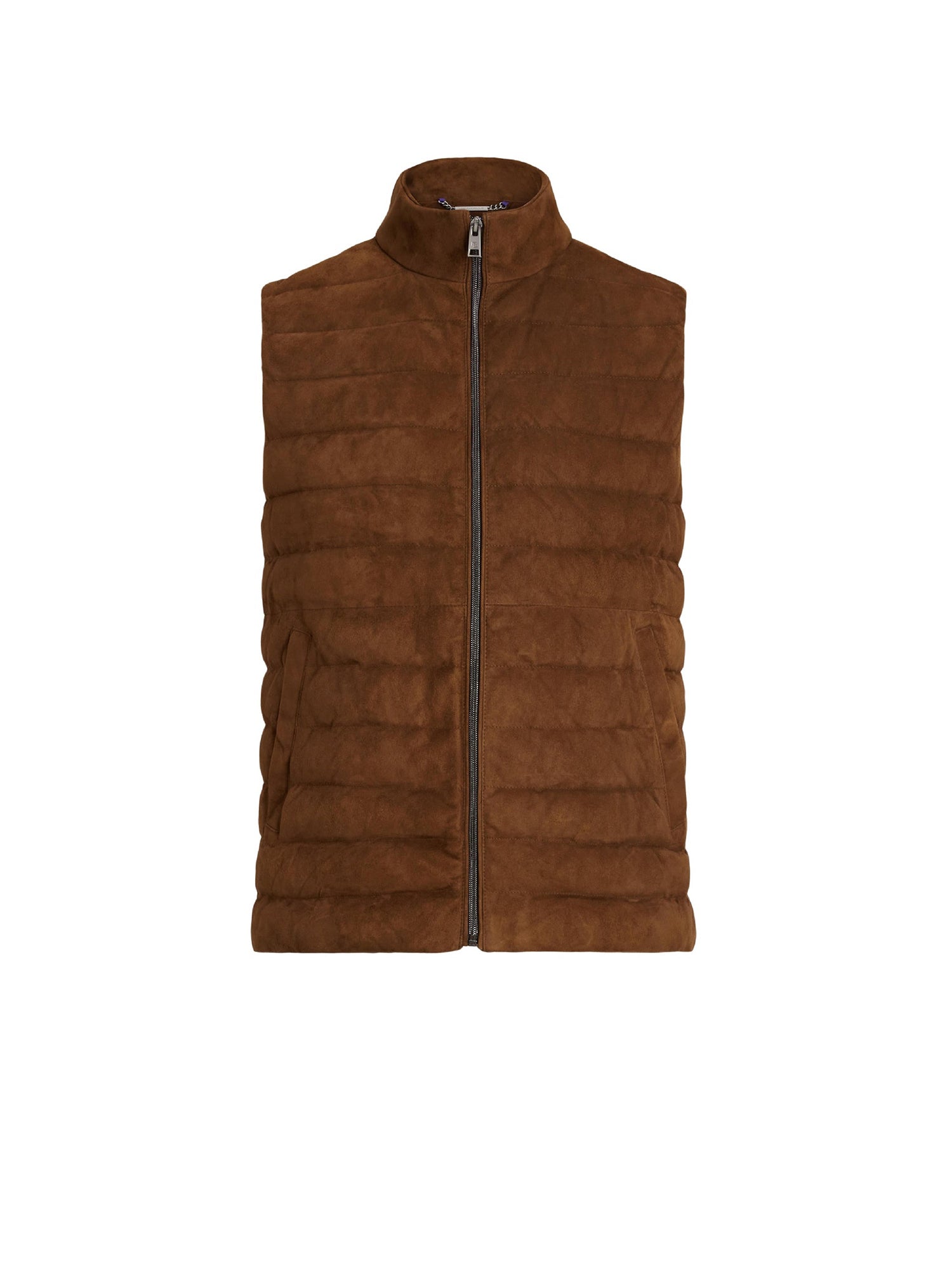 Doudoune gilet Hoffman en daim - Chestnut Brown