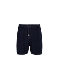 Cotton terry drawstring shorts - Classic Chairman Navy