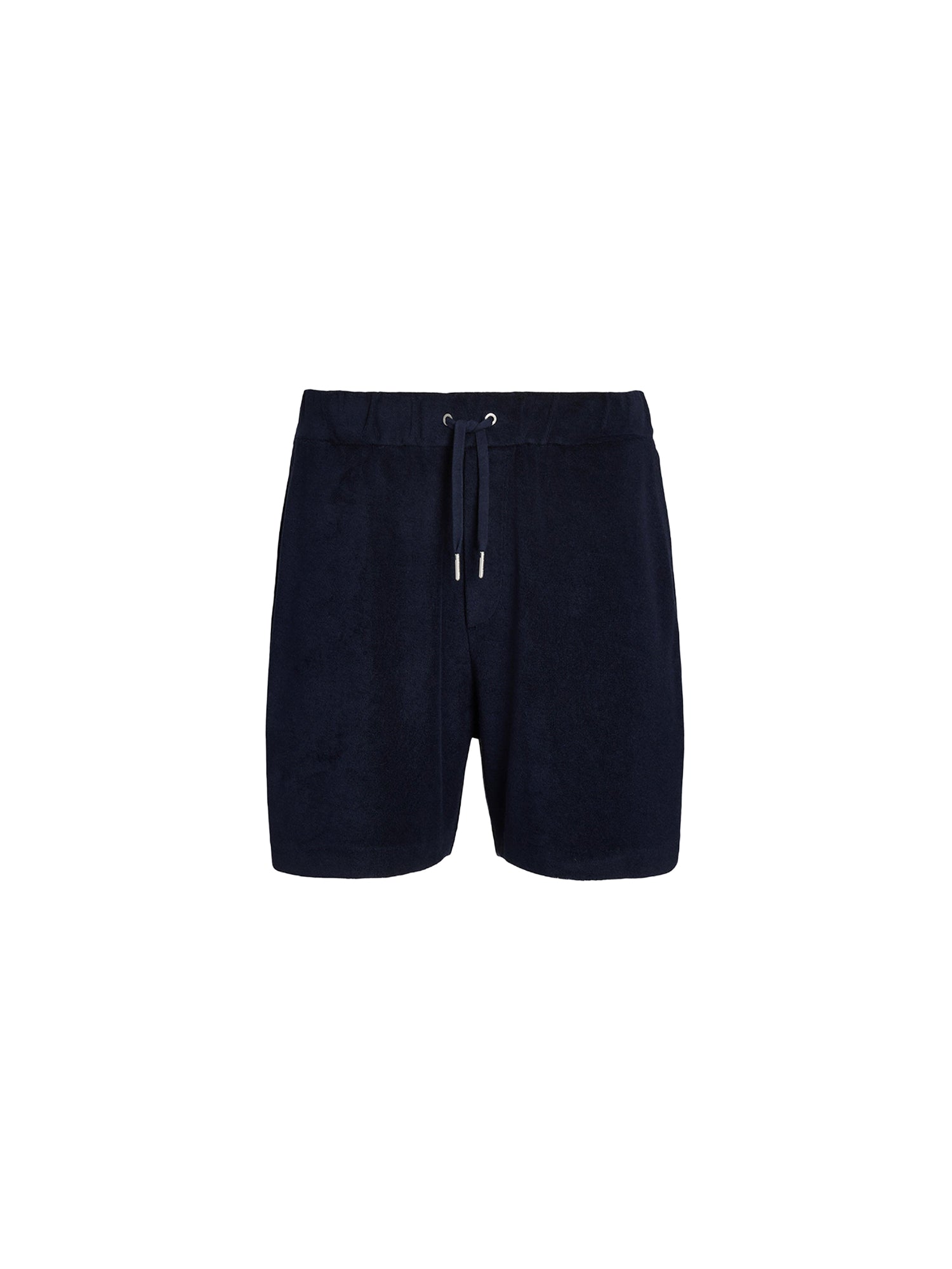 Cotton terry drawstring shorts - Classic Chairman Navy