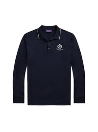Piqué polo shirt with embroidered badge - Classic Chairman Navy