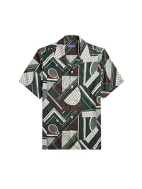Chemise safari à motif tennistique - Multicolore