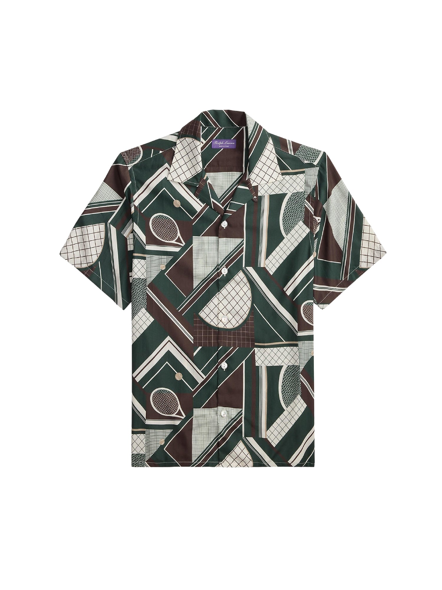 Chemise safari à motif tennistique - Multicolore