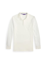 Polo en piqué de lin - Off White