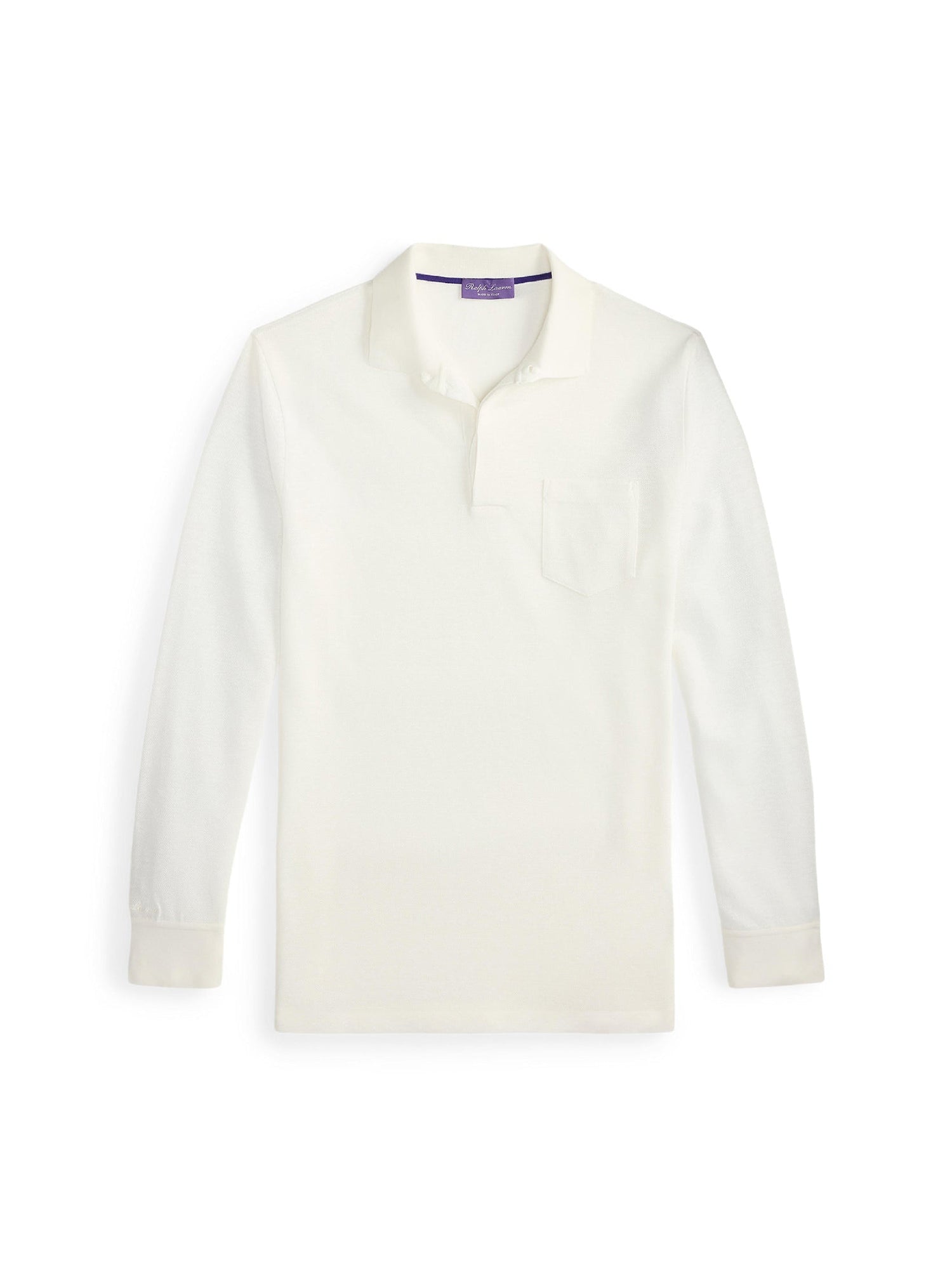 Polo en piqué de lin - Off White