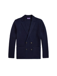 Cardigan en soie - Classic Chairman Navy
