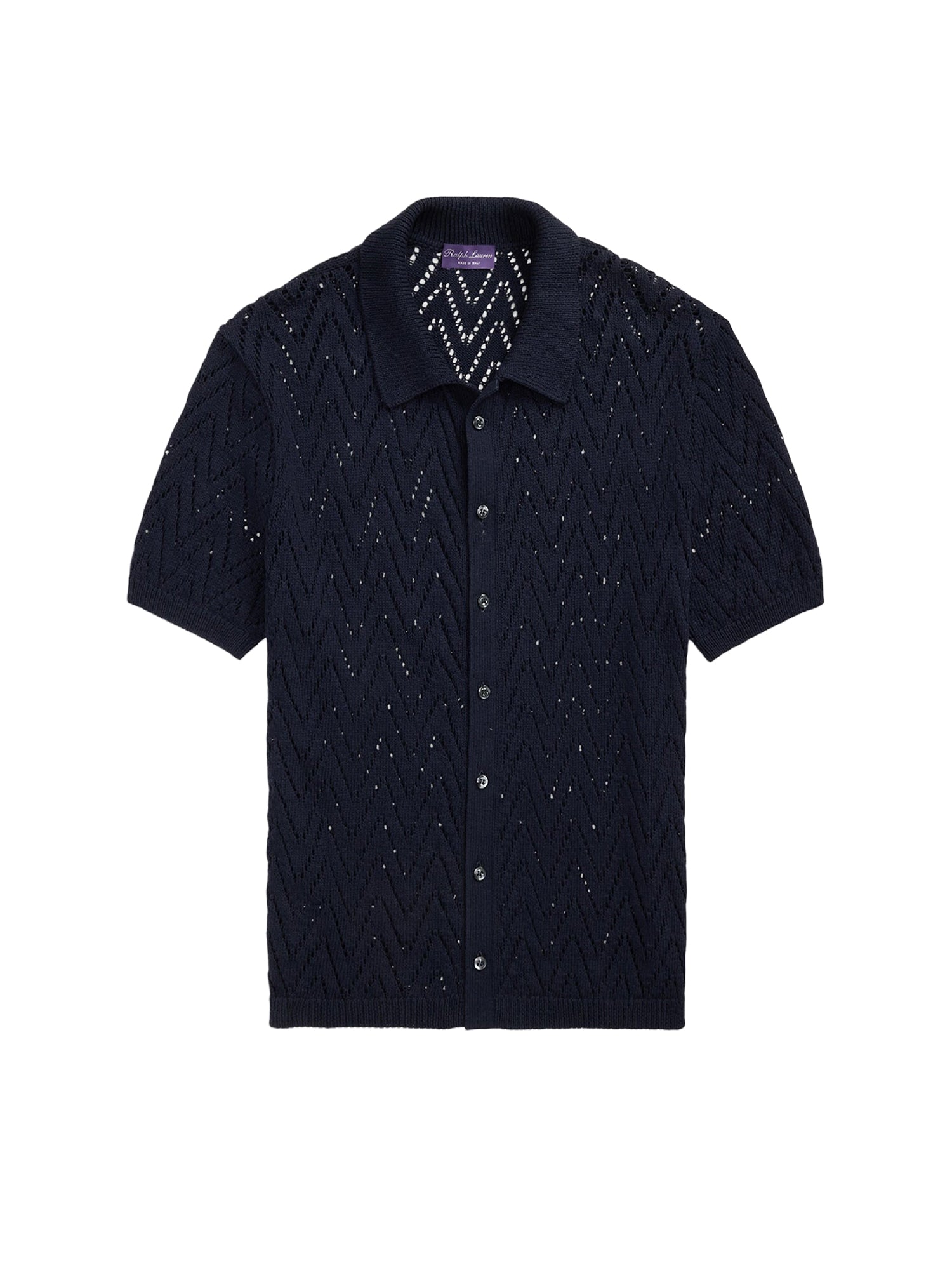 Cardigan texturé à manches courtes - Classic Chairman Navy