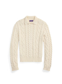 Pull à torsades coton mélangé - Classic Cream