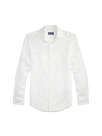 Shirt in braided linen - White