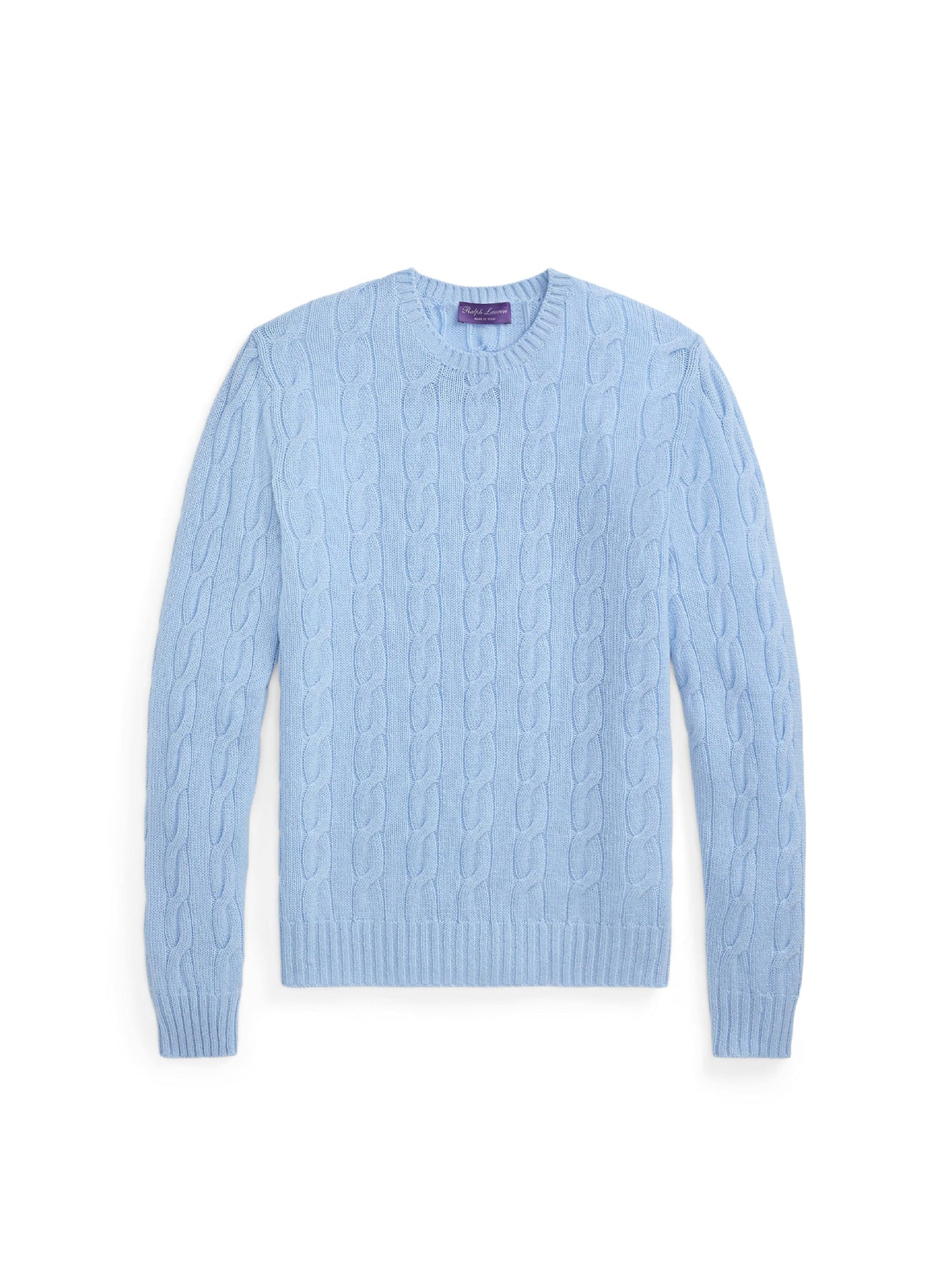 Pull en cachemire torsadé - Chambray Blue