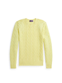 Pull en cachemire torsadé - Lemon Meringue