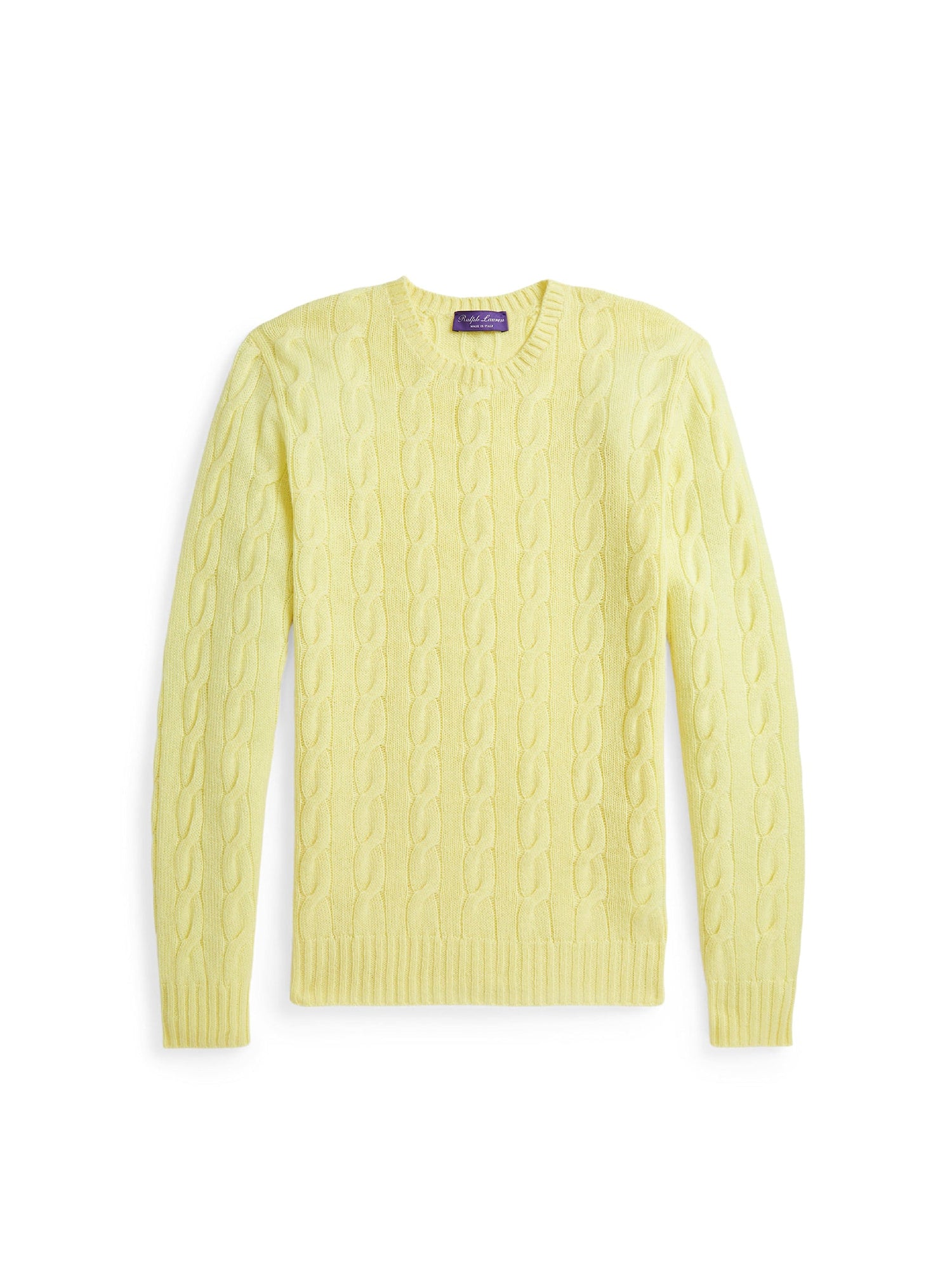 Pull en cachemire torsadé - Lemon Meringue