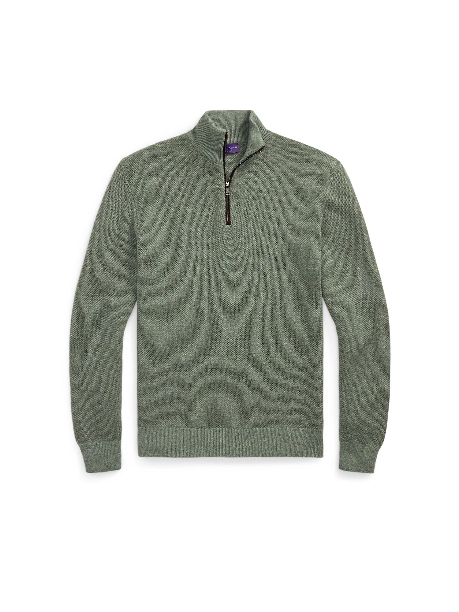 Pull demi-zippé œil-de-perdrix en cachemire - Lovett & Multicolore