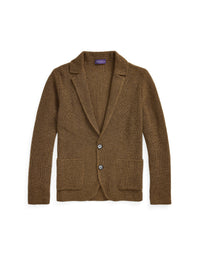 Cardigan en cachemire - Dark Camel Melange