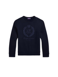 Polo shirt with embroidered fleece badge - Classic Chairman Navy