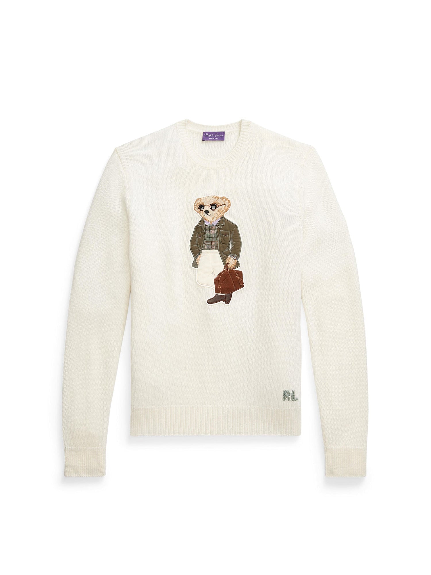 Pull Polo Bear en cachemire - Classic Cream