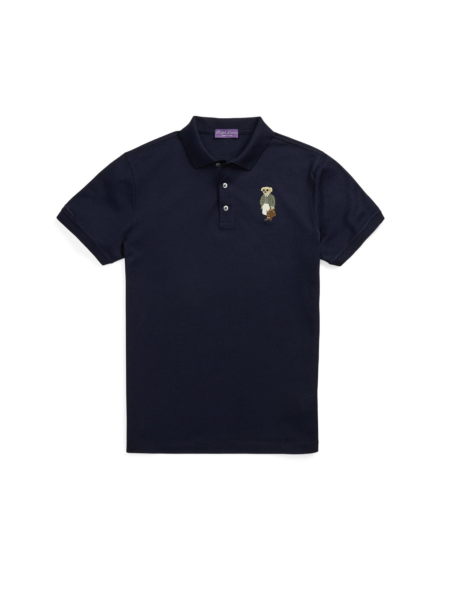 Bear Custom Slim pique polo shirt - Classic Chairman Navy