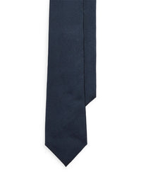 Silk faille tie - Navy