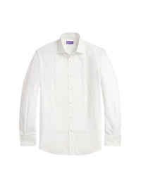 Chemise de smoking en popeline - White