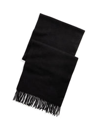 Écharpe à franges en cachemire - Black