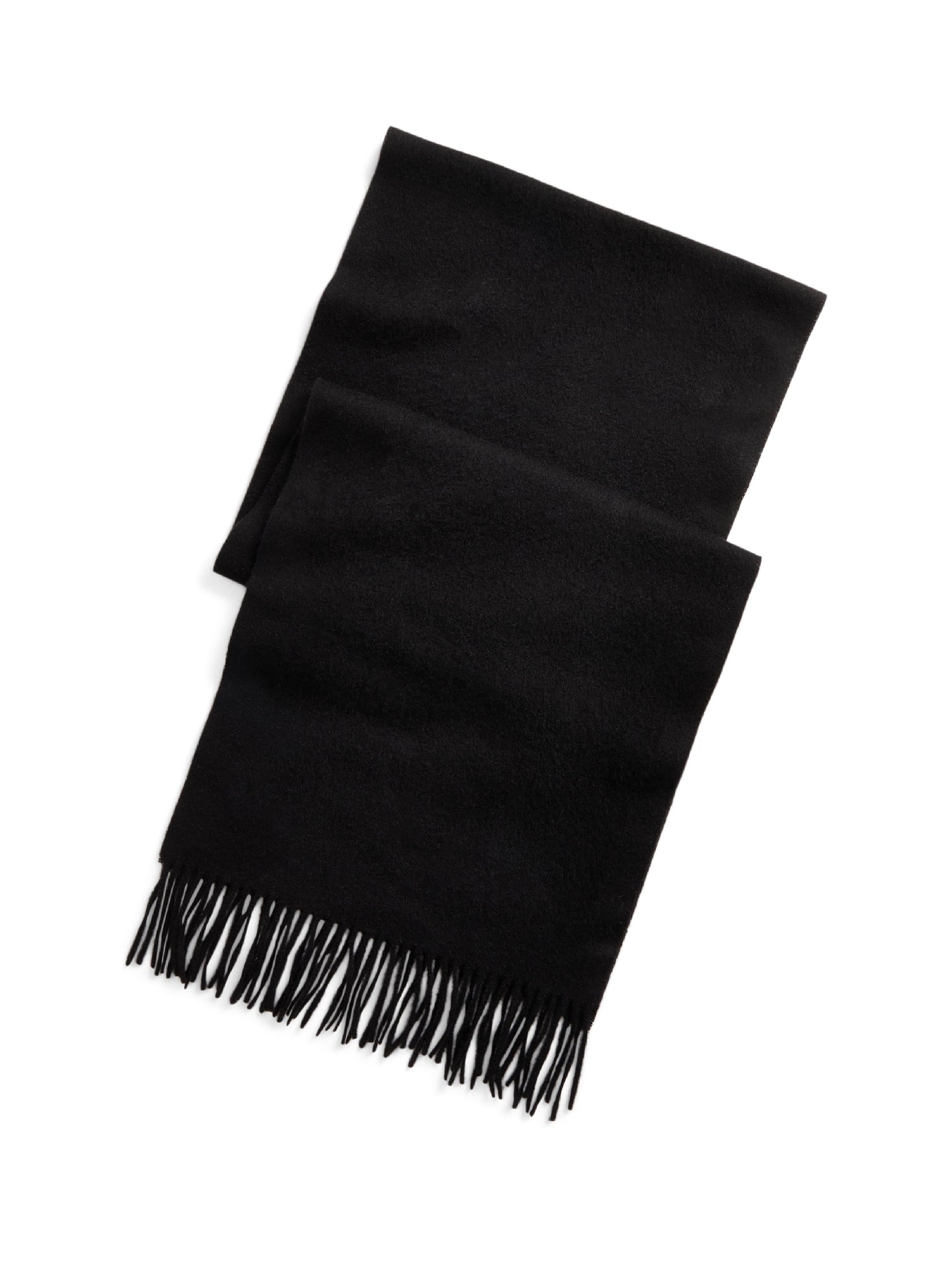 Écharpe à franges en cachemire - Black