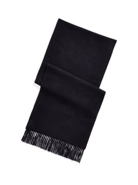 Écharpe à franges en cachemire - Navy