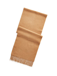 Écharpe à franges en cachemire - Camel