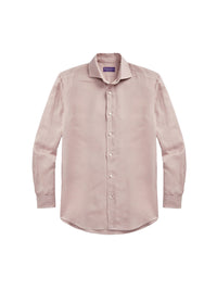 Linen and silk shirt - Dusty Pink