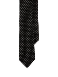 1pcs / NEW // BLACK/OFF WHITE NECK TIE NO SUBCLASS STANDARD