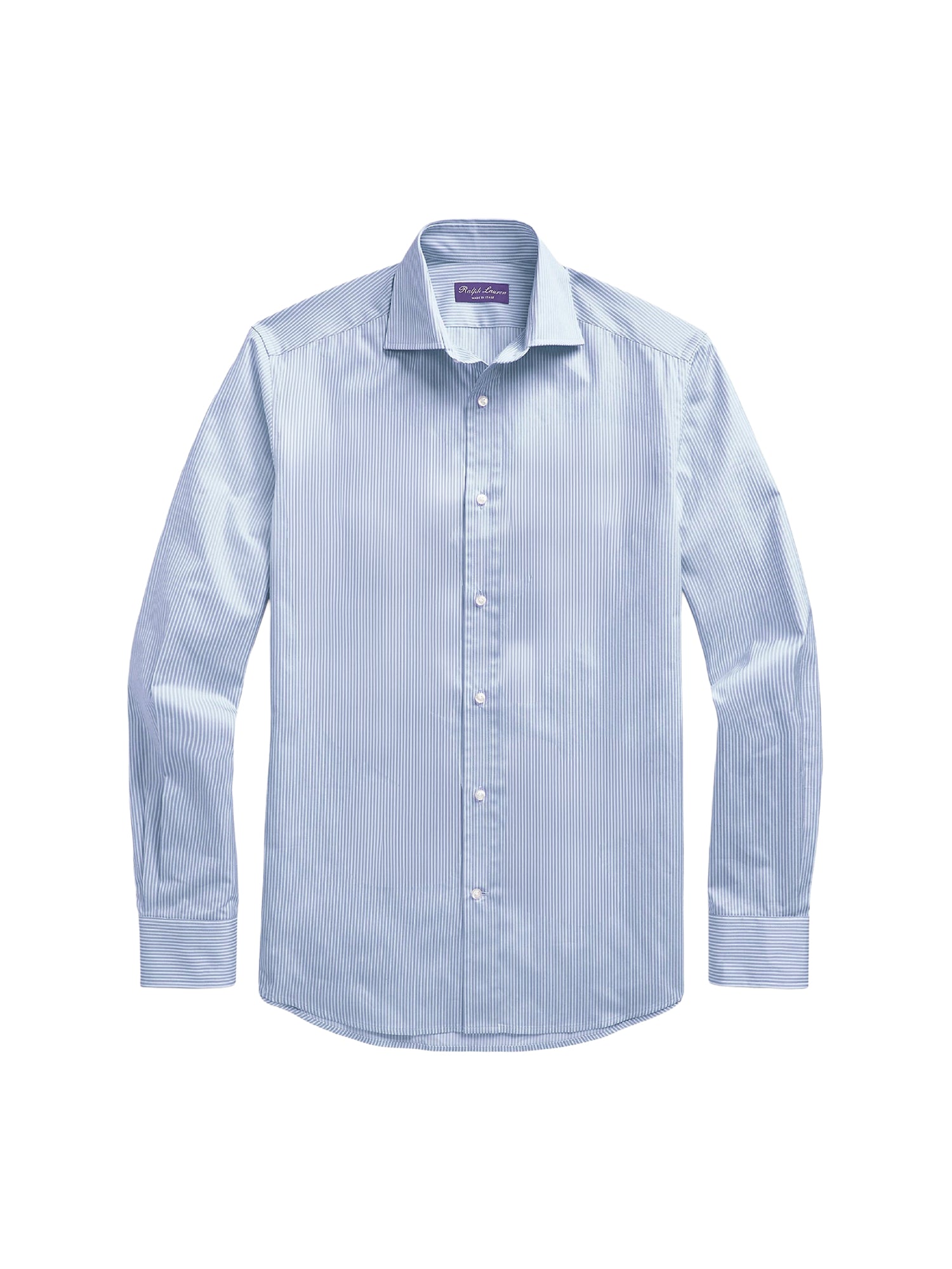 Chemise rayée en sergé infroissable - Light Blue & White