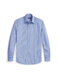Chemise rayée en popeline - Bleu & Blanc