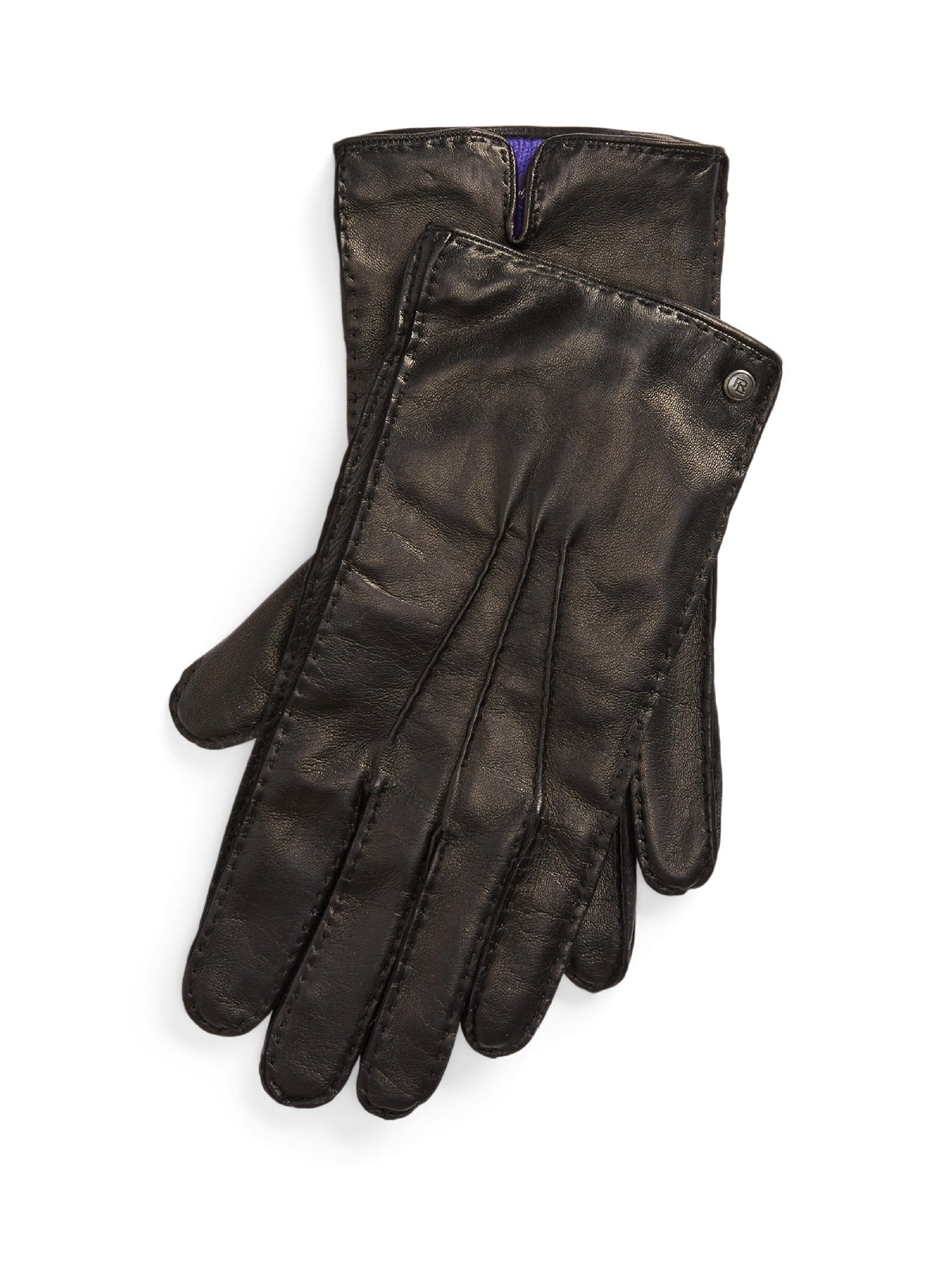 Gants doublés en cuir - Black
