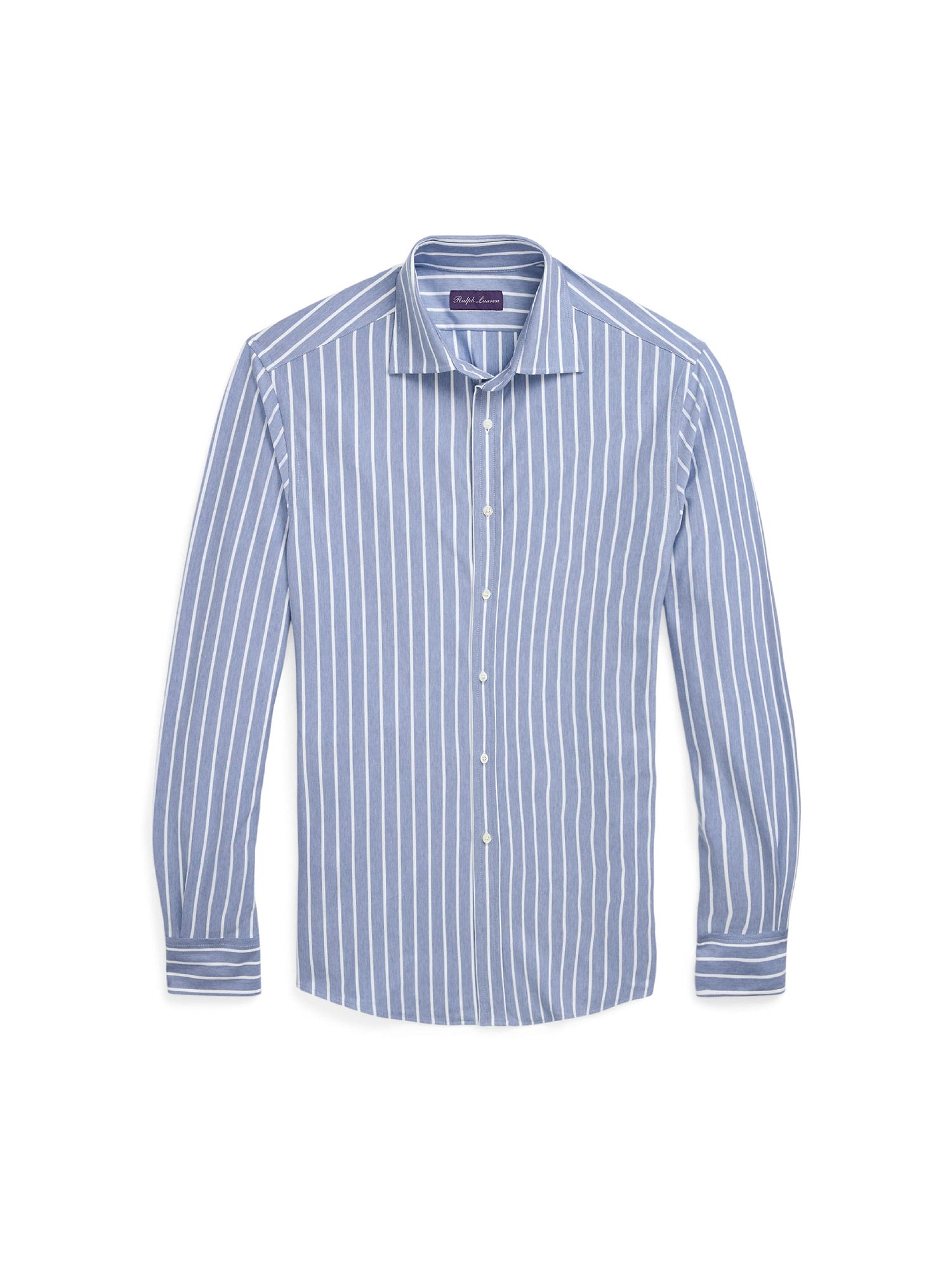 Chemise rayée en jersey stretch - Blue & White