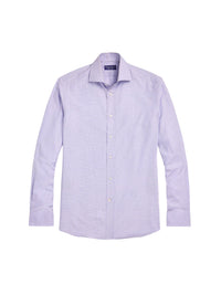 Prince of Wales shirt in twill - Lavender