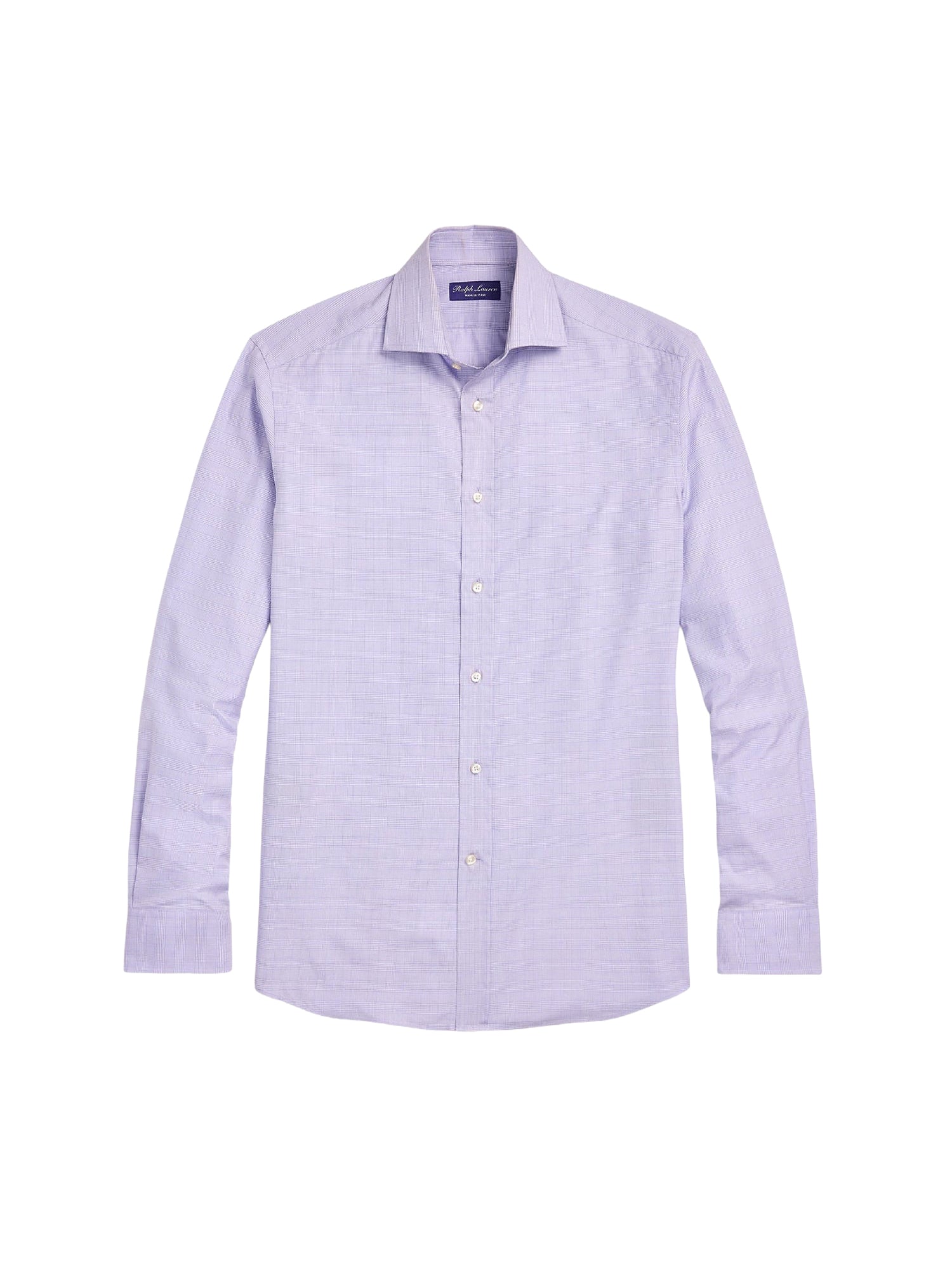 Prince of Wales shirt in twill - Lavender