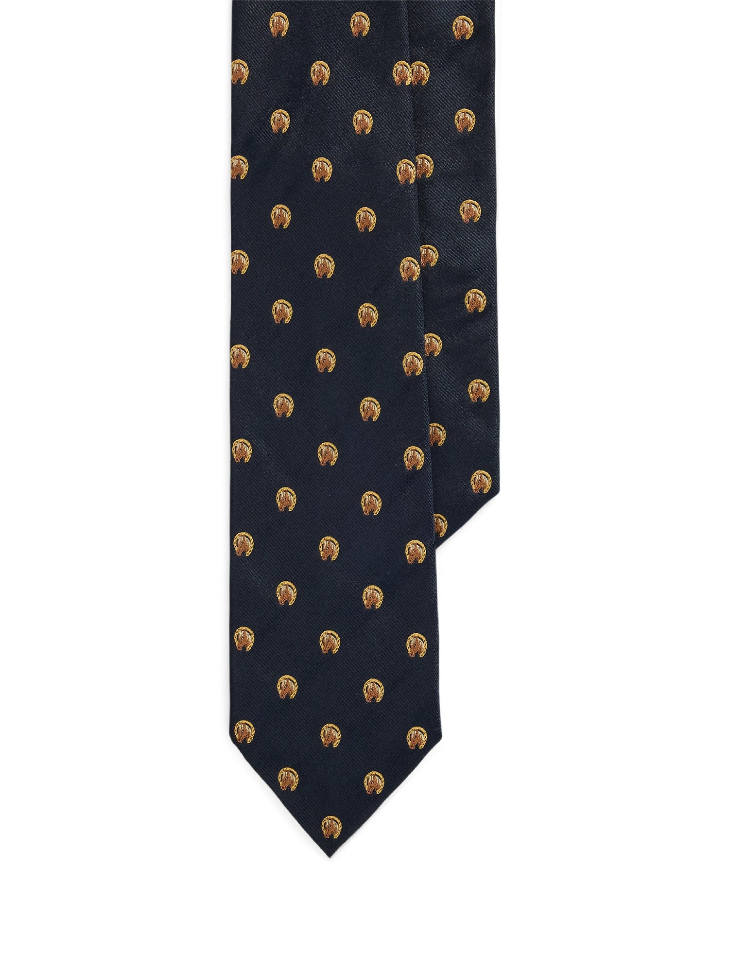 Silk equestrian club tie - Navy