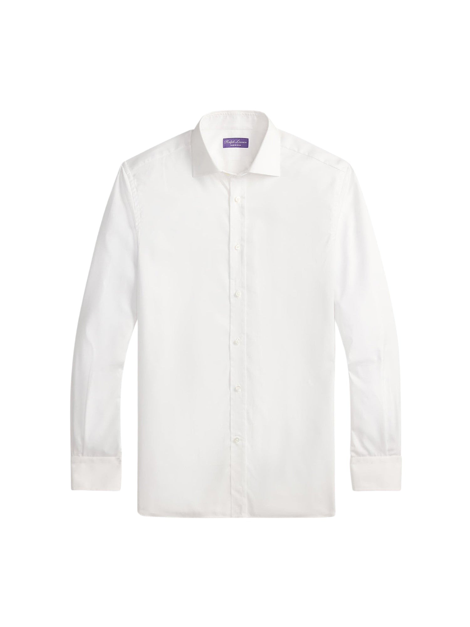 Wrinkle-resistant twill shirt - White