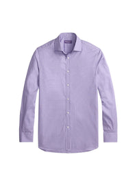 Chemise micro pied-de-poule sergé - Amethyst