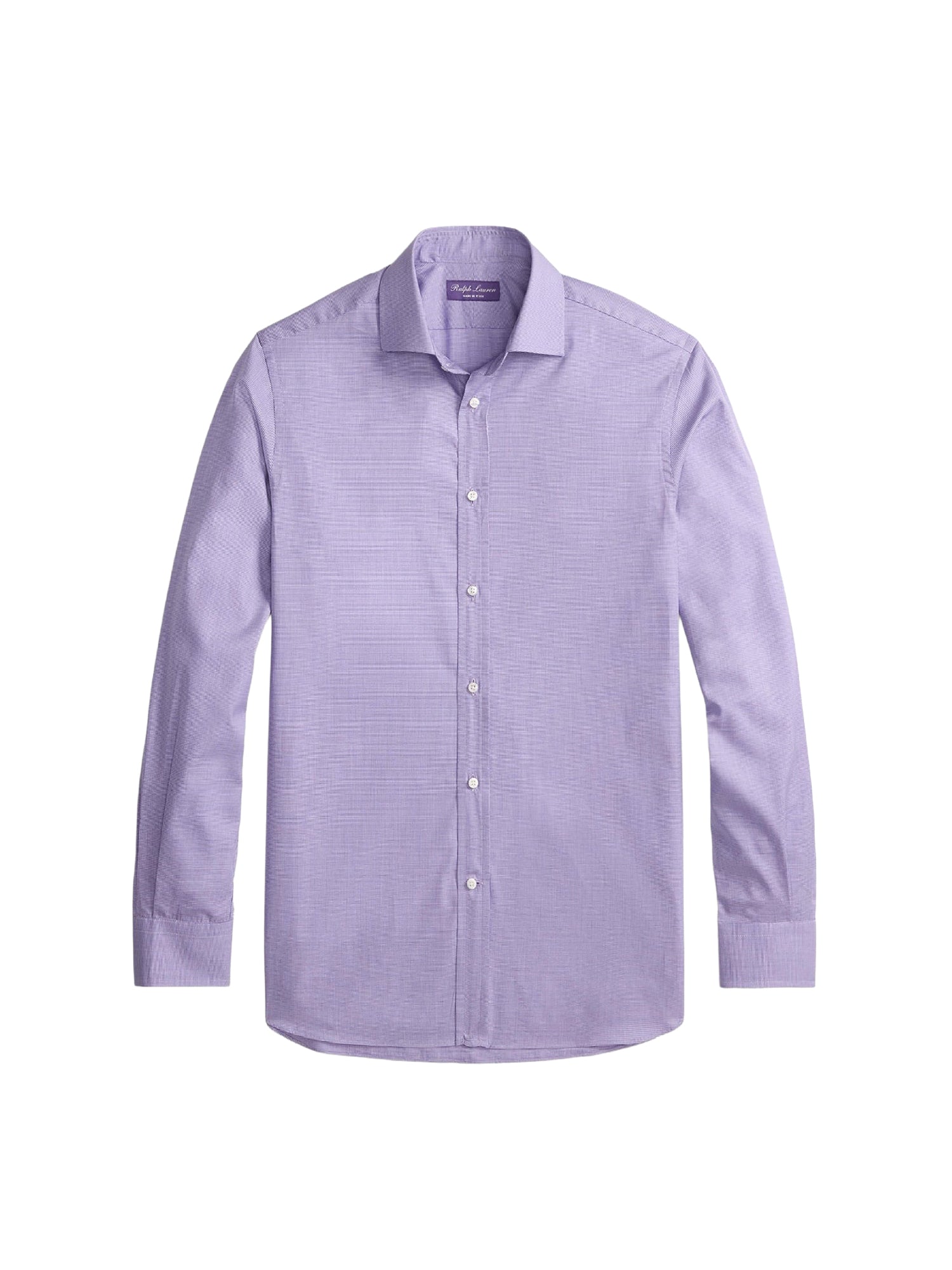 Chemise micro pied-de-poule sergé - Amethyst